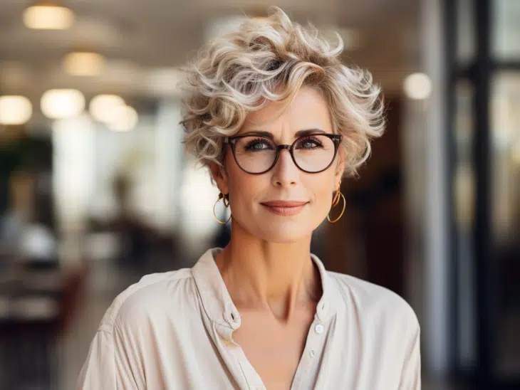 Coupe courte femme 60 ans avec lunettes : styles tendance et conseils